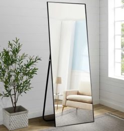 gương toàn thân viền nhôm đen