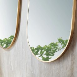 gương viền nhôm vàng đẹp